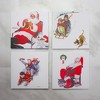 Northlight 8" x 8" Norman Rockwell Classic Christmas Scene Canvas Prints - Set of 4 - 3 of 4