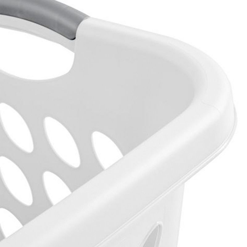 Sterilite Bushel Ultra Square Laundry Basket, Plastic, Comfort Handles to Easily Carry Clothes to and from the Laundry Room, 4 of 8
