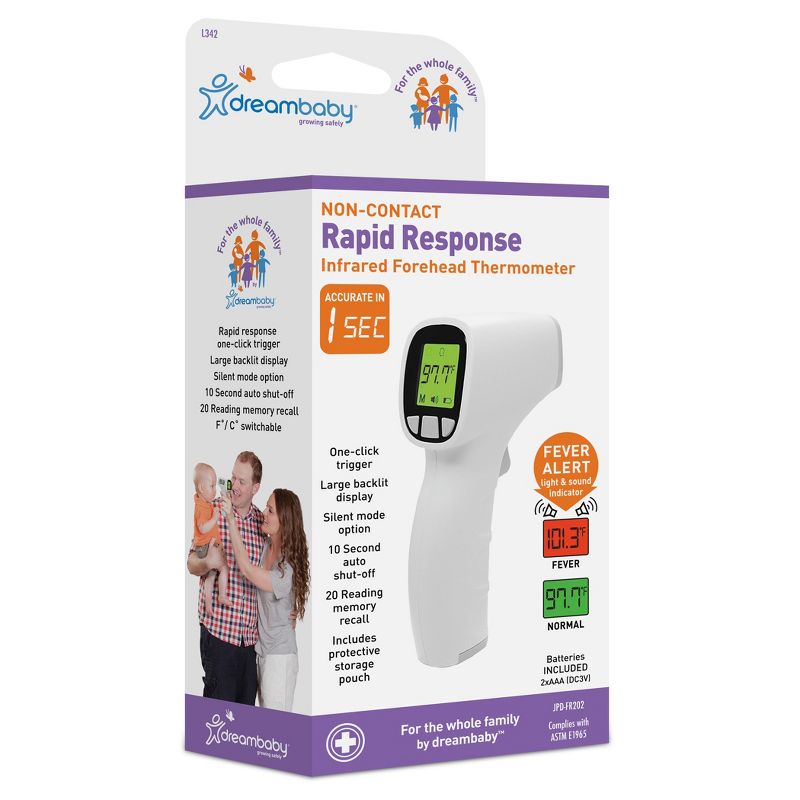 Dreambaby® Non-Contact Rapid Response Infrared Thermometer, 1 of 6