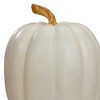 Northlight 8" White Pumpkin Autumn Harvest Tabletop Decoration - 3 of 4