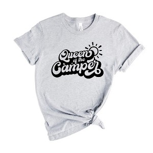 Simply Sage Market Women's Queen Of The Camper Retro Short Sleeve Graphic Tee - 1 of 3