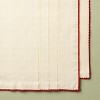 90"x14" Red Trim Table Runner - Hearth & Hand™ with Magnolia - 3 of 3