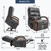 GDFStudio Lioraen Modern Leatheraire Heat Massage Power Lift Recliner Chair with Power-Remote - 2 of 4