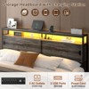 Aheaplus Storage Bed with Sliding Doors, LED Lights & USB Charging Station - 3 of 4