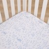 Disney Finding Nemo Cutest Little Catch Light Blue, Orange, and Navy 3 Piece Nursery Mini Crib Bedding Set - 4 of 4