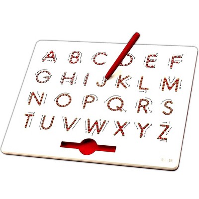 Magnetic Doodle Drawing and Writing Board 275 Slots for Kids Erasable with Pen - Learning Uppercase ABC Letters Kids Drawing Board - Play22Usa