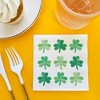 Big Dot of Happiness Shamrock St. Patrick’s Day Napkins, Saint Paddy’s Day Party Decor, White 3-Ply Paper Beverage Cocktail Napkins - 24 Count - 3 of 4