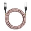 Clef Audio Labs XLR Male to XLR Female, Silver Zinc Alloy Shell/Grey Copper Braided - 15 Feet - 3 of 4