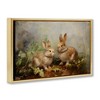 Stupell Industries Wild Rabbits in Nature Black Framed Floater Canvas Wall Art - 3 of 4