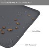 Kumasinova 22" x 14" Waterproof Pet Feeding Mat for Cat Dog Water Bowl with BPA Free Dogs Cats Food Mats Prevent Spill - 4 of 4