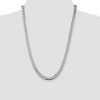 Black Bow Jewelry 6.25mm Sterling Silver Diamond Cut Rambo Flat Curb Chain Necklace - 2 of 4