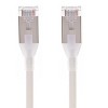 Monoprice Cat6A Ethernet Patch Cable - 5 Feet - White | Snagless, Double Shielded, Component Level, CM, 30AWG - SlimRun Series - 2 of 4