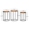 Vynxaria Outdoor  Table All Weather small Coffee Table for Garden Yard Patio Deck Balcony Shed Front Porch - 4 of 4