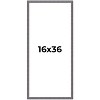 PosterPalooza | Panoramic Textured Grey Picture Frame - UV Acrylic, Foam Board Backing, Hanging Hardware - 2 of 4