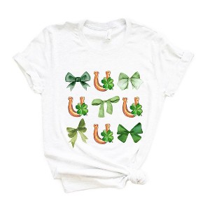 Simply Sage Market Women's Coquette Horseshoe Chart Short Sleeve Graphic Tee - 1 of 4