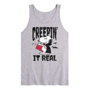 Men's - Peanuts - Creepin It Real Graphic Tank Top - 1 of 3