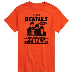 Men's - The Beatles - Shea Stadium In Person All Star Show Concert Short Sleeve Graphic T-Shirt - 1 of 4