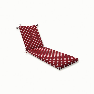 Polka Dot Outdoor Chaise Lounge Cushion - Pillow Perfect