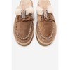 YALINA - Taupe Suede Genuine Leather Platform Moccasin Slide (Women) | Forever & Always Shoes - 2 of 2