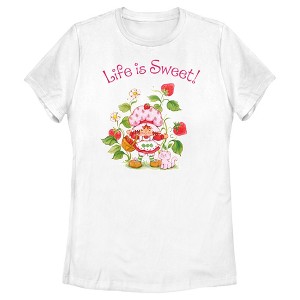 Women's Strawberry Shortcake Life is Berry Sweet T-Shirt - 1 of 4