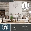 VAXCEL Harris 9 Light Candelabra Satin Nickel Candle Chandelier - 2 of 4