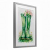 Stupell Industries Spring Blooms Green Rainboots Framed Print Under Glass - 2 of 4