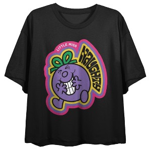 Mr Men and Little Miss Classic Miss Naughty Women's Black Crop Tee - 1 of 3