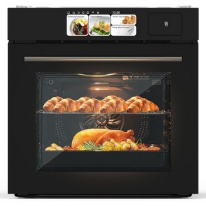 24" Built-In Single Wall Oven - 2.5 Cu.Ft Stainless Steel Electric Oven with Convection, 8 Cooking Functions & 3000W Power for Home Baking - 1 of 4