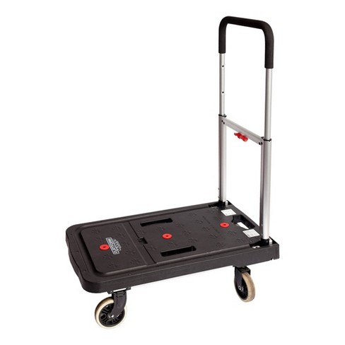Foldable Shopping Cart with 360° Swivel Castor Wheels - Lightweight Heavy  Duty U