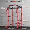 Power Rack, 1600LBS Capacity Squat Rack for Home Gym with Cable Crossover, Pull-up Bar, Multifunctional Home Gym Equipment with Attachments - 4 of 4