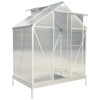 Greenhouse for Outdoors, Heavy Duty Polycarbonate Greenhouse with Rain Gutter and Roof Vent, Aluminum Hot House, Large Walk-in Greenhouse for Outside - 2 of 4