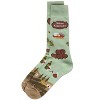 Memoi Men's Wine Country Rayon From Bamboo Crew Socks Mint 10-13 - 3 of 3