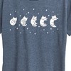 Women's - Instant Message - Cat Moon Phases Short Sleeve Graphic T-Shirt - 2 of 4