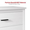 VANIRROR Retro Farmhouse 5-Drawer Dresser, White Wooden Chest of Drawers for Bedroom Furniture, Clothes Storage Cabinet - 3 of 4