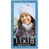 PosterPalooza | Shabby Chic Blue Picture Frame - UV Acrylic, Foam Board Backing, Hanging Hardware - 2 of 4