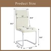 Retro Style Suede Fabric Dining Chairs Set of 2 with Sturdy Metal Legs and Arc Backrest for Dining Spaces – Maison Boucle - 4 of 4