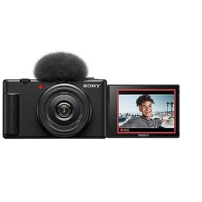 Sony ZV-1F Vlog Camera for Content Creators and Vloggers Black