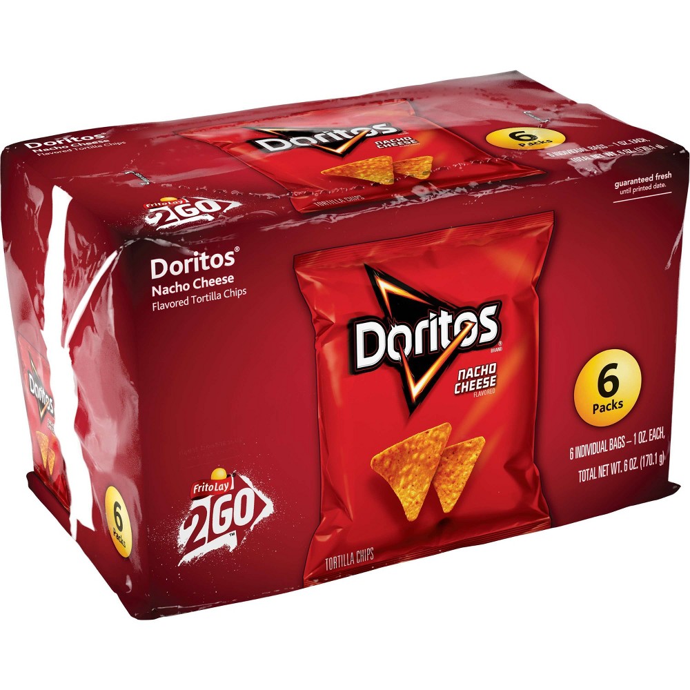 UPC 028400056632 product image for Doritos Nacho Cheese Tortilla Chips - 6ct | upcitemdb.com