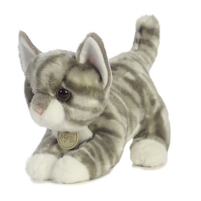 Aurora Miyoni Tots 9 Grey Tabby Kitten Grey Stuffed Animal