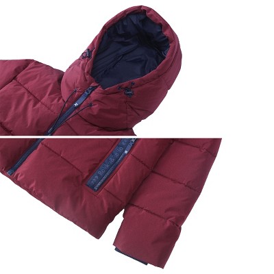 Мужские куртки Rokka&Rolla Men's Heavy Winter Coat Thermal Heat Puffer Jacket-Burgunday, size Small — фото 8