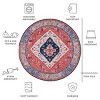 Tucson Vintage Persian TSN133 Power Loomed Machine Washable Skid-Resistant Indoor Rugs - Safavieh - 4 of 4