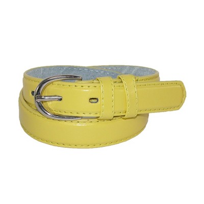 CTM Kid's Leather 1 inch Basic Dress Belt