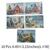 Unique Bargains Christmas Greeting Card Multicolor 4.5"x3.1" 10Pcs - 3 of 4