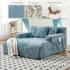 MOONMISS Chenille Interior Lazy Sofa Chaise longue Armchair with three pillows and armrests Sleeping Sofa Bed - 2 of 4