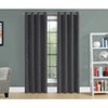 Monarch Specialties Curtain Panel 2Pcs Set Room Darkening Grommet Living Room Bedroom Kitchen Micro Suede Polyester Grey Contemporary Modern - 2 of 4