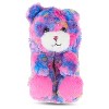 Love 83 3D Plush & Comfy Tye Die Collection Teddy Bear Novelty Slipper - Makes A Great Holiday & Birthday Present - 3 of 3