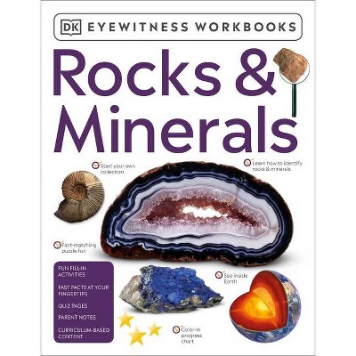 Eyewitness Workbooks Rocks & Minerals - by  DK (Paperback)