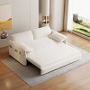 NicBex 63.8 Inch Velvet Pull Out Sofa Bed,Convertible Sleeper Sofa with Side Storage for Living Room,Apartment,Office - 2 of 4