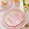 Pink Toile Cocktail Napkins (25 per pack) - image 3 of 4