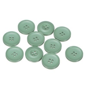 Unique Bargains Resin DIY Craft Flat 4-Hole Sewing Buttons 10 Pcs - 1 of 4